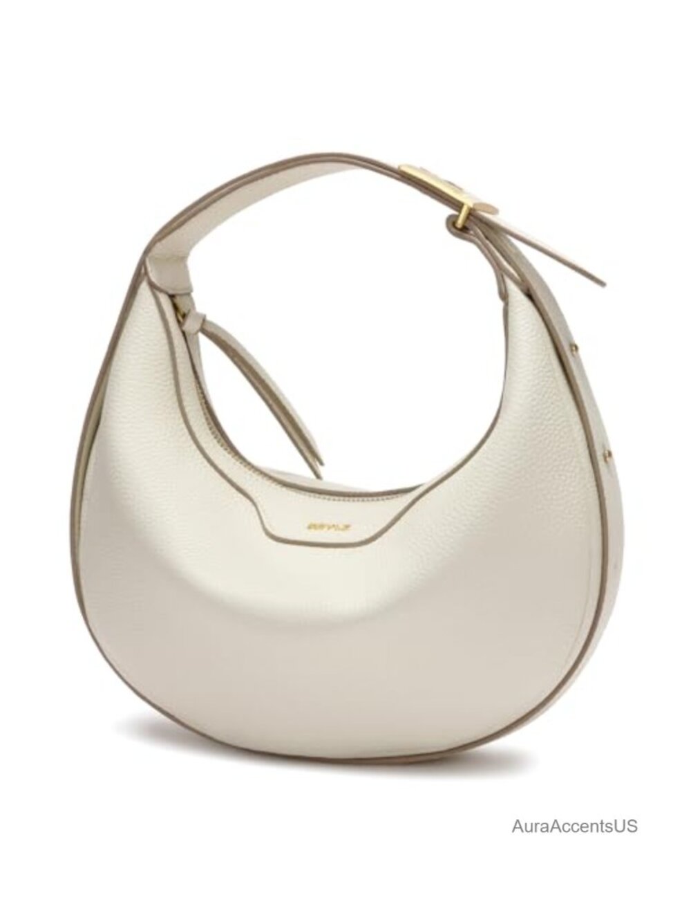 Waterproof Leather Crescent Shoulder Bag Trendy Crossbody Hobo Handbag